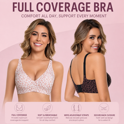 ✨ Feel Supported. Look Amazing. Wireless Deep V Bra with All-Day Comfort & Natural Lift