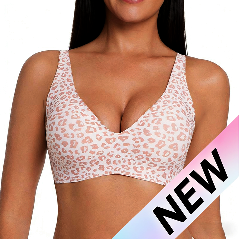 ✨ Feel Supported. Look Amazing. Wireless Deep V Bra with All-Day Comfort & Natural Lift